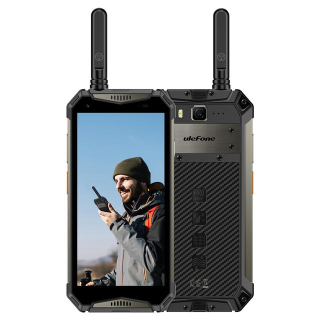Ulefone Power Armor 20WT 5.65 Inch Big Battery PTT Walkie Talkie 4G Mobile Rugged Smartphone With Face and Fingerprint Unlock
