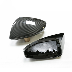 Зеркало из сухого углеродного волокна для Audi A6 S6 RS6 C8 <span class=keywords><strong>A7</strong></span> S7 RS7 A8 2018 + без слепых зон замена зеркального корпуса LH - Product Image 1