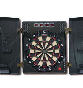 กระดานปาเป้าแขวนระดับพรีเมียมจากไต้หวันพร้อมผู้เล่น4คนหน้าจอแสดงคะแนนโลโก้ที่กำหนดเองแผงเสริมเกมอิสระสำหรับลูกดอก - Product Image 3