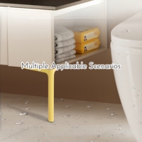 Badezimmer Bett Kleiderschrank Metall Stahl Möbelbeine Gold Küchenschränke Zubehör Dreieckige Sofa-Schrankbeine