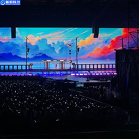 Écran d'affichage à LED intérieur/extérieur de location Pushunled Mur vidéo de fond de scène géant de taille P2.9 P3.91 P4.81 500x500mm