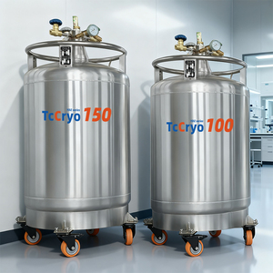 Acero Inoxidable Tanque para nitrogeno liquido YDZ-150L Ln2 Químico Auto Presurizado - Product Image 1