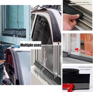 Barrière anti-pluie en caoutchouc auto-adhésive étanche pour seuil de <span class=keywords><strong>fenêtre</strong></span>, bande d'étanchéité pour portes et fenêtres - Product Image 4