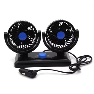 Ventilador Duplo USB 24V <span class=keywords><strong>12V</strong></span> para Caminhão, Ventilador Elétrico para Carro com Botão Independente, Grande Fluxo de Ar, Ajustável em 360 Graus - Product Image 3