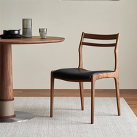 Chaises de salle à manger en bois massif, table et chaises de restaurant modernes minimalistes, tabourets vintage de style chinois en bois de frêne