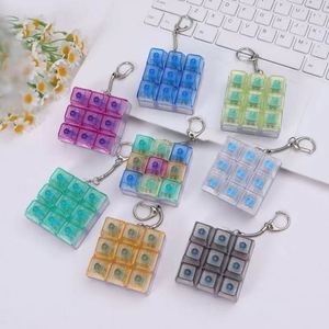 <b>Keyboard</b> Toy Button Stress Relief Clicker <b>With</b> Light Keychain Pu Material Soft Squeezable <b>Custom</b> Shape Funny Fidget Gifts - Product Image 3