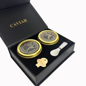 Biểu Tượng Tùy Chỉnh Nổi Phân Hủy Sinh Học Nga Cá Hồi Bay Cá Muỗng Ngọc Trai <span class=keywords><strong>Caviar</strong></span> Quà Tặng Bao Bì Hộp Với Miếng Bọt Biển Lót - Product Image 5