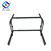 Mécanisme de levage à ressort à gaz léger B04-5A, réglable de 490 à 850 mm, cadre de cuisine avec charnières légères pour tables à thé/café