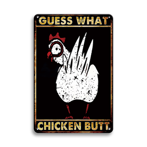 Vui Vẻ 12 "X8" Tin Dấu Hiệu Vui Gà Coop Cảnh Báo Dấu Hiệu UV In Ngoài Trời Nhà Gà Trang Trí Nội Thất Món Quà Kim Loại Cho Gà Những Người Yêu Thích - Product Image 6