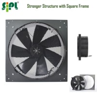 Extracteur de chaleur solaire 50W contrôlable à distance par application, ventilateur axial mural, ventilation industrielle, grand volume, ventilateur d'évacuation