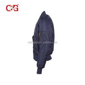 Giacca da Volo MA-1 in Blu Navy - Product Image 4