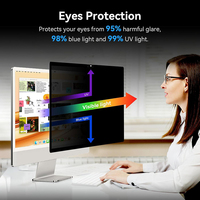 Protector de Pantalla Magnético para iMac de 24 Pulgadas 2021-2024, Filtro Antideslumbrante para Monitor de Computadora de Escritorio, Protector de Privacidad Mejorado para iMac