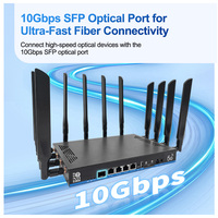 OEM ZBT02-Z8803BE-DS-T Router perusahaan OpenWRT 2.5G WAN 4GE LAN tri-band WiFi 2.4G/5.8G/6.0GHz 19000Mbps dengan SIM 5G
