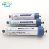 Gel conductor térmico de silicona ignífugo autonivelante KUAYUE para refrigeración de componentes electrónicos