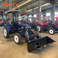 RUNTX 50 PS 4x4 Landwirtschaftlicher Radtraktor mit Frontlader Yangdong-Motor Optionale Kabine