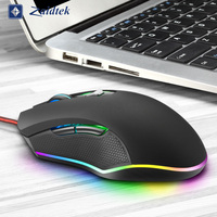 Souris filaire USB pour joueurs, souris d'ordinateur filaire avec éclairage, vente en gros, 1200/1600/2400/3200 DPI
