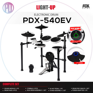 ชุดกลองไฟฟ้า LED รุ่นล่าสุด PD ชุดกลองดิจิตอลระดับมืออาชีพ ชุดกลองไฟฟ้าหัวตาข่าย สำหรับผู้ใหญ่ ขายส่ง - Product Image 3