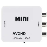 Konverter Video Audio RCA ke HDTV 1080P Mini RCA Composite CVBS AV2HD Adapter Mendukung PAL/NTSC untuk TV/PC