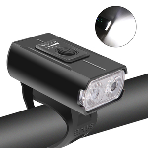 Luz LED para bicicleta de montaña y carretera, lámpara <span class=keywords><strong>frontal</strong></span> de 10W y 800LM, 2 T6, 6 modos, <span class=keywords><strong>recargable</strong></span> vía USB, equipo de ciclismo - Product Image 1