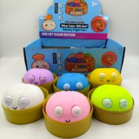 Jouet sensoriel anti-stress en forme de Baozi avec yeux fermés, mignon, pour enfants, pour soulager l'anxiété, nouveauté