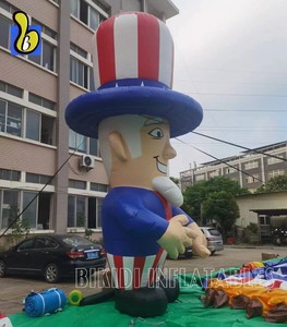Mascotte portatile gonfiabile <span class=keywords><strong>zio</strong></span> Sam figura, Parade Festival decorazione gonfiabile Sam statua palloncino - Product Image 6