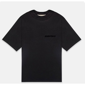 Camiseta Essentials de manga corta para hombre, negro, gris, blanco, logotipo Essentials, diseño minimalista, ropa informal - Product Image 6