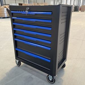 Meistverkaufter 7-Schubladen Schwerlast-Stahl Werkstatt-Garagenwerkzeugwagen Aufbewahrungswerkzeugschrank Trolley - Product Image 5