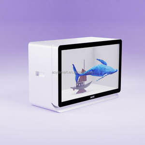 Boîte de projecteur d'hologramme avec écran d'hologramme d'affichage de rotation de la résolution <span class=keywords><strong>4K</strong></span> 360 ° pour les cabines dynamiques de salon commercial - Product Image 3