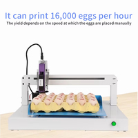 Imprimante jet d'encre entièrement automatique pour le codage des œufs de poule, impression de logo, code-barres et date d'expiration sur les œufs de volaille