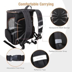 Free sample Pet <b>Carrier</b> Bag Airline Approved Up for <b>Cats</b> and Dogs Up to 20LBs, <b>Soft</b> <b>Cat</b> <b>Carrier</b> Dog <b>Carrier</b> Travel Kitten - Product Image 4