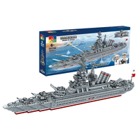 WOMA TOYS – blocs de construction pour enfants, blocs de construction, bateau de combat, bateau de guerre, modèle de jouet, personnalisable, cuirassé, loisirs, vente en gros