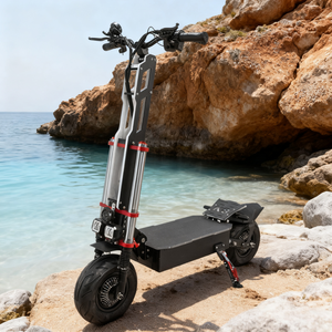 Dropshipping 12 Inch Dual Motor Adult Electric Scooter 60v 40Ah Lithium Battery 80-120km Long <b>Range</b> Scooter with RGB Light - Product Image 1