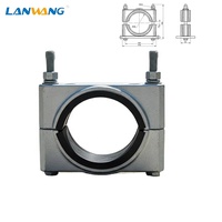 LANWANG - Serre-câble simple en alliage d'aluminium, pince de fixation pour câble haute tension, diamètre de câble 108 mm, clip de fixation pour câble électrique