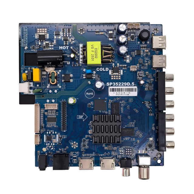 Universal Motherboard led TV Android 14 SP35229D.5 35-80V 50W Stable Performance For 32-42Inch LED TV Smart Board Replacement