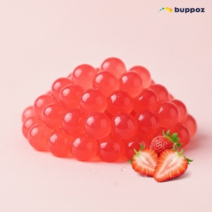 มันสำปะหลังและระเบิดสตรอเบอร์รี่ Boba Popping Boba - Product Image 2