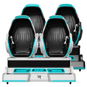 Children's Roller Coaster Game Simulator Two Player Seat Virtual Reality Cinema 9D Coin Operated Parent-Child Game Vr Egg Chair