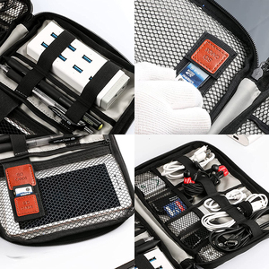 Electronics Bag, Electronic Accessories <strong>Cable</strong> Organizer Travel Bag for Flash Disk <strong>USB</strong> Drive Charger Power Bank Memory Card
