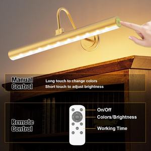 Lámparas de Pared LED Tricolores con Interruptor Táctil, Regulables, de Hierro, para Interiores, Nuevas, con Carga y Sin Cables, para Sala de Estar - Product Image 4