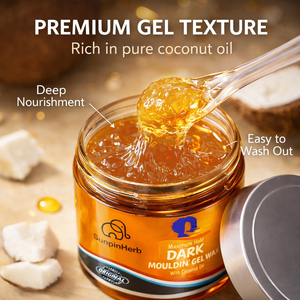 เจลแว็กซ์จัดแต่งทรงผมสีเข้มแบบออร์แกนิค  ความแข็งปานกลาง ผสมน้ำมันมะพร้าว ไม่ทำให้ผมเป็นขุย สำหรับผมหยิก ผมถักเปีย ผมล็อค ผมแอฟโฟร ขายส่งจากโรงงาน - Product Image 3