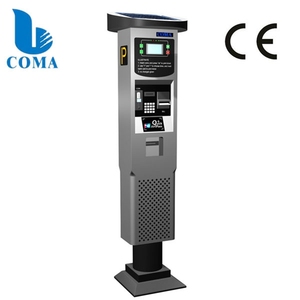 Compteur de stationnement COMA PM10 d'occasion avec borne de paiement, communication GSM/GPRS/4G, lecteur de carte à puce/magnétique, validateur de pièces programmable - Product Image 2