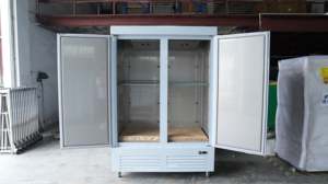 <span class=keywords><strong>Réfrigérateur</strong></span> vertical à 2 portes solides et congélateur Snack Commercial Congélateur vertical - Product Image 2