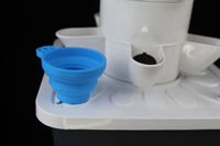 Petite tour verticale aéroponique cylindrique à 15 trous pour ananas, système de culture hydroponique, couvercle en ABS/PVC de qualité alimentaire blanc/noir