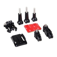 Face avant Casque Accessoires Ensemble J Boucle en forme de Support de Base De Montage pour GoPro Hero 5 6 7 4 Xiaomi yi SJCAM Kits de Caméra