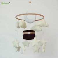 Mobile musical pour bébé, cadeau de naissance islamique, jouets suspendus pour berceau, étoile, lune, Coran, Kaaba, pour la chambre de bébé fille et garçon