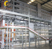 Système de cages automatiques pour volailles de type H, galvanisé à chaud, antirouille, pour fermes avicoles - Disponible à la vente immédiate