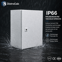 Armoire de distribution métallique étanche IP66 IK10 en acier laminé à froid, boîtier mural pour projet de distribution d'énergie