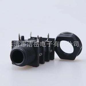 ขั้วต่อโทรศัพท์ขนาด 6.35 มม. แบบ 4 พิน สำหรับติดตั้งบนแผง พร้อมน็อตแบบยาว - Product Image 1