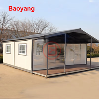 Casa Modular Prefabricada de Acero de 2 Dormitorios, Plegable, Diseño Moderno Personalizado, Casa Portátil en Venta