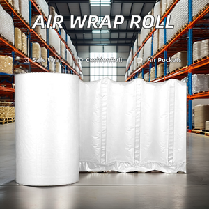 200mm x 100mm x 200m bảo vệ bong bóng không khí cột bọc đóng gói CuộN <span class=keywords><strong>PP</strong></span> và PE Vật liệu đệm không khí phim và gối 1 cuộn - Product Image 1