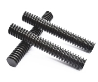 YPH Metric Carbon Steel Black Oxide Flat Round End Fully Threaded Headless Bolt Trapezoidal Thread Shank for Heavy Industry